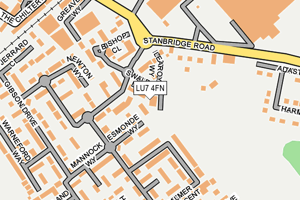 LU7 4FN map - OS OpenMap – Local (Ordnance Survey)