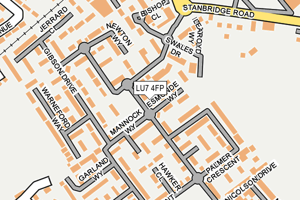 LU7 4FP map - OS OpenMap – Local (Ordnance Survey)