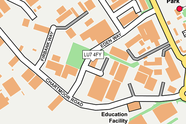 LU7 4FY map - OS OpenMap – Local (Ordnance Survey)