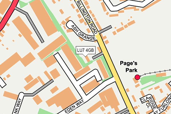 LU7 4GB map - OS OpenMap – Local (Ordnance Survey)