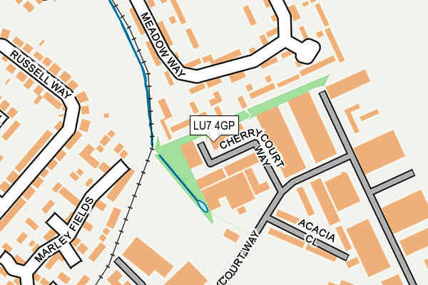 LU7 4GP map - OS OpenMap – Local (Ordnance Survey)