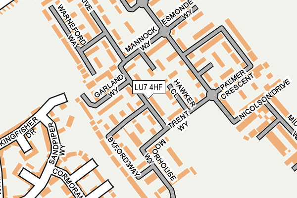 LU7 4HF map - OS OpenMap – Local (Ordnance Survey)
