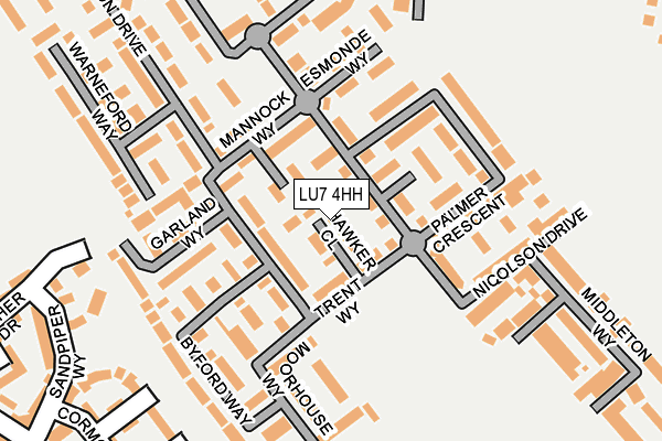 LU7 4HH map - OS OpenMap – Local (Ordnance Survey)