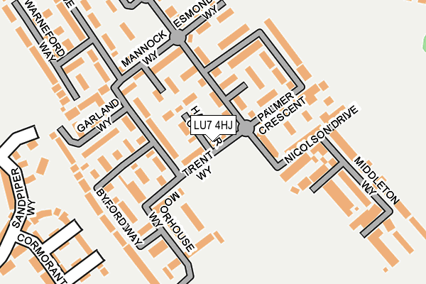 LU7 4HJ map - OS OpenMap – Local (Ordnance Survey)
