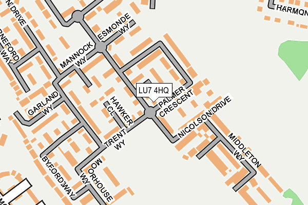 LU7 4HQ map - OS OpenMap – Local (Ordnance Survey)