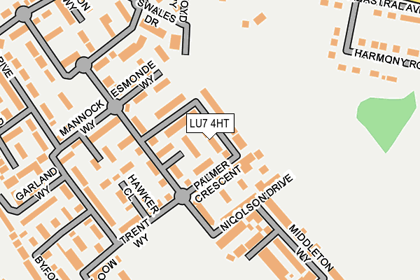 LU7 4HT map - OS OpenMap – Local (Ordnance Survey)