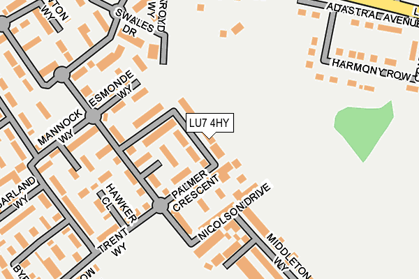 LU7 4HY map - OS OpenMap – Local (Ordnance Survey)