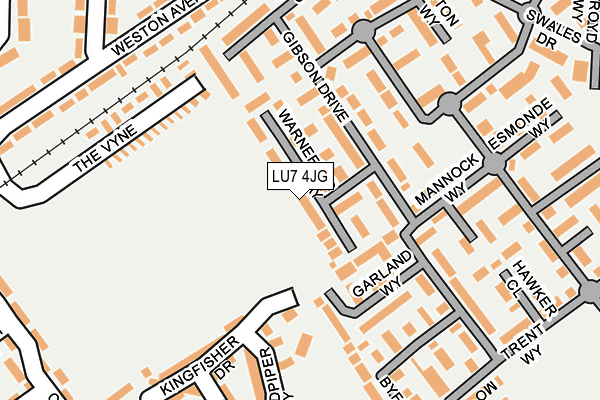 LU7 4JG map - OS OpenMap – Local (Ordnance Survey)