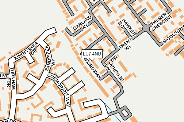 LU7 4NU map - OS OpenMap – Local (Ordnance Survey)