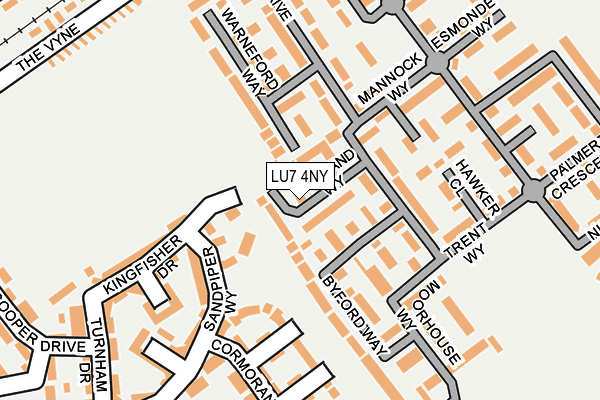 LU7 4NY map - OS OpenMap – Local (Ordnance Survey)