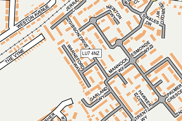 LU7 4NZ map - OS OpenMap – Local (Ordnance Survey)