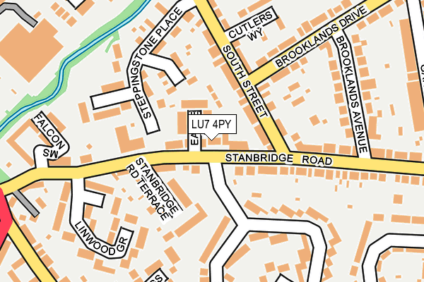 LU7 4PY map - OS OpenMap – Local (Ordnance Survey)