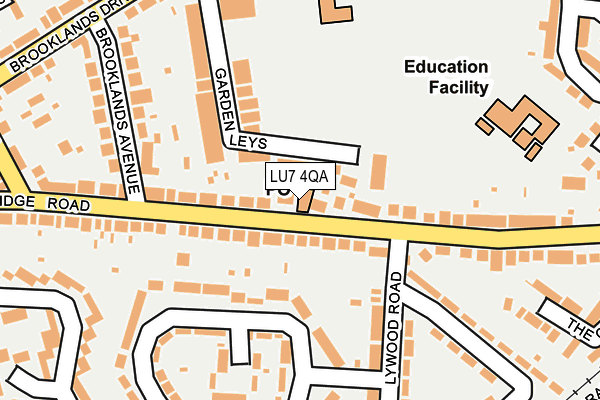 LU7 4QA map - OS OpenMap – Local (Ordnance Survey)