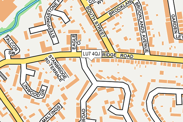 LU7 4QJ map - OS OpenMap – Local (Ordnance Survey)
