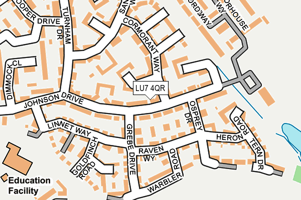 LU7 4QR map - OS OpenMap – Local (Ordnance Survey)