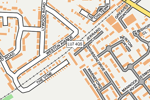 LU7 4QS map - OS OpenMap – Local (Ordnance Survey)