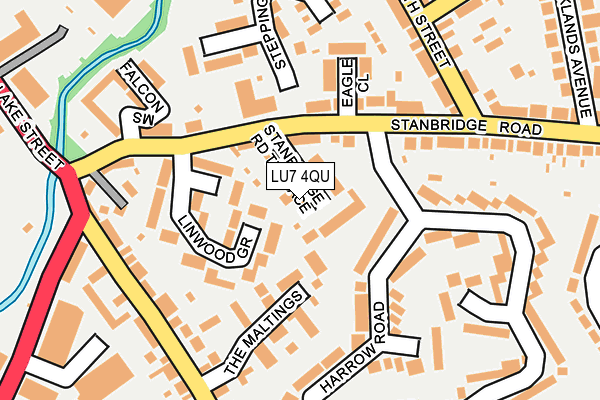 LU7 4QU map - OS OpenMap – Local (Ordnance Survey)