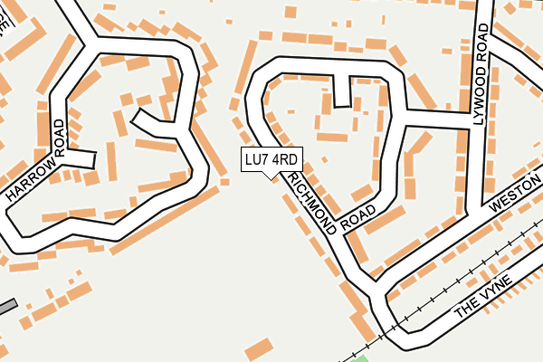 LU7 4RD map - OS OpenMap – Local (Ordnance Survey)