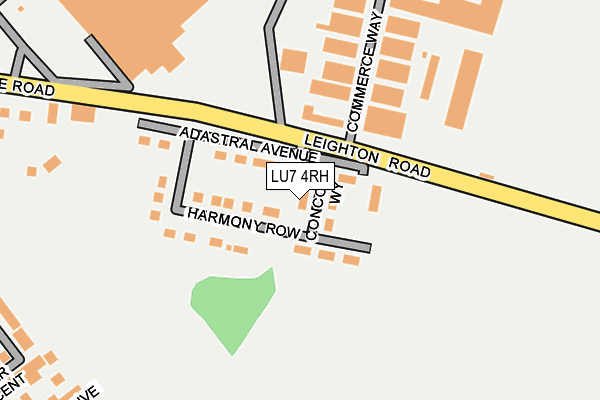 LU7 4RH map - OS OpenMap – Local (Ordnance Survey)