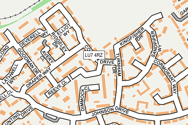 LU7 4RZ map - OS OpenMap – Local (Ordnance Survey)