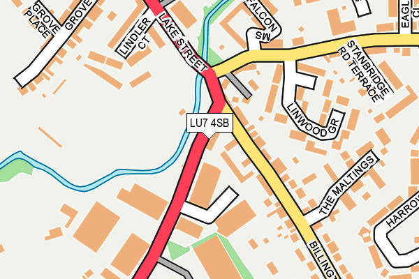 LU7 4SB map - OS OpenMap – Local (Ordnance Survey)