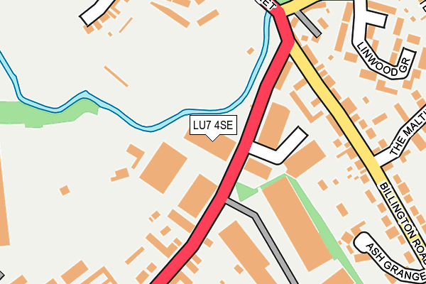 LU7 4SE map - OS OpenMap – Local (Ordnance Survey)