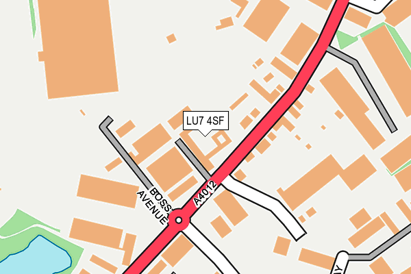 LU7 4SF map - OS OpenMap – Local (Ordnance Survey)