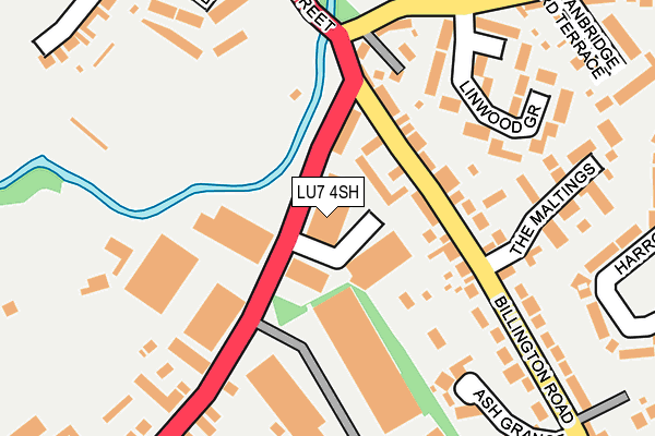 LU7 4SH map - OS OpenMap – Local (Ordnance Survey)