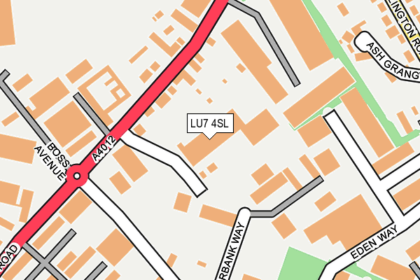 LU7 4SL map - OS OpenMap – Local (Ordnance Survey)
