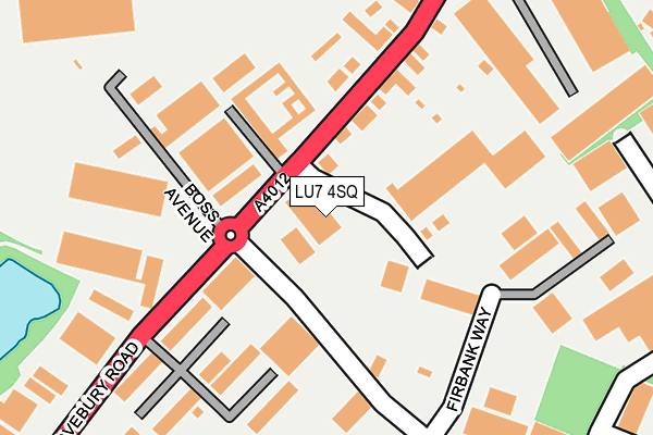 LU7 4SQ map - OS OpenMap – Local (Ordnance Survey)