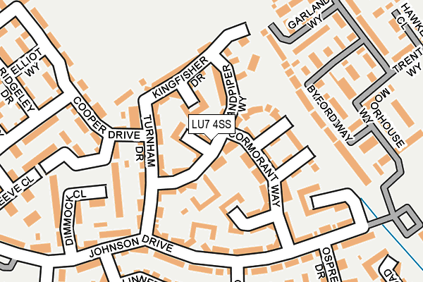 LU7 4SS map - OS OpenMap – Local (Ordnance Survey)