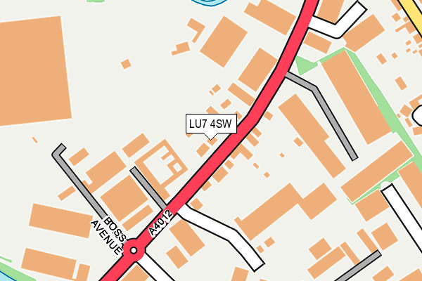 LU7 4SW map - OS OpenMap – Local (Ordnance Survey)
