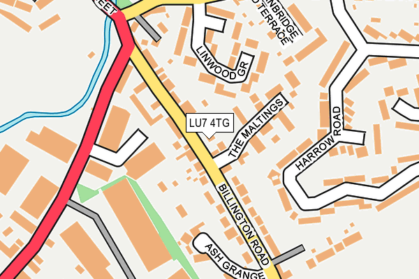 LU7 4TG map - OS OpenMap – Local (Ordnance Survey)