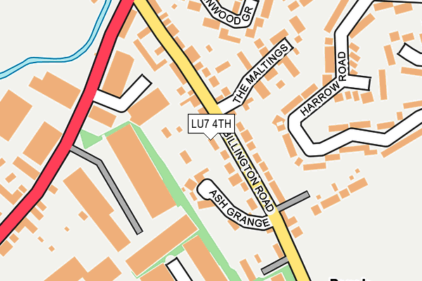 LU7 4TH map - OS OpenMap – Local (Ordnance Survey)