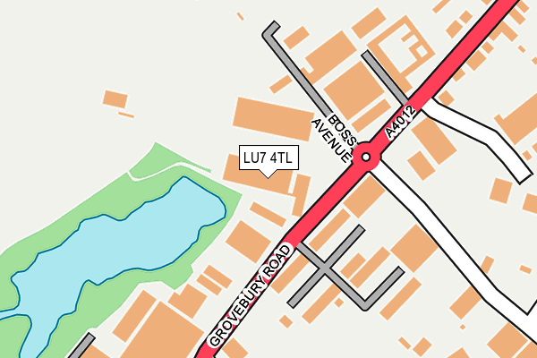 LU7 4TL map - OS OpenMap – Local (Ordnance Survey)