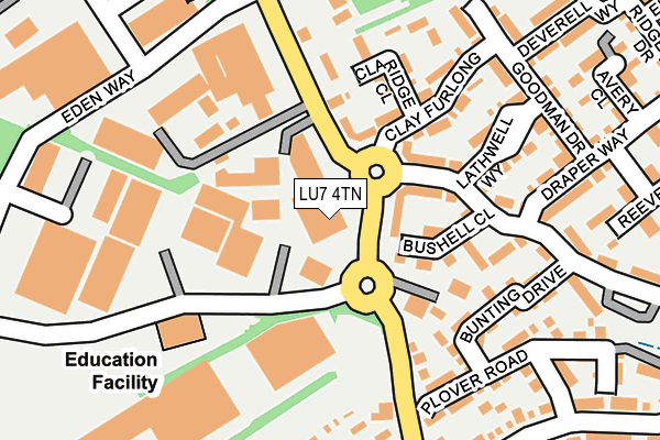 LU7 4TN map - OS OpenMap – Local (Ordnance Survey)