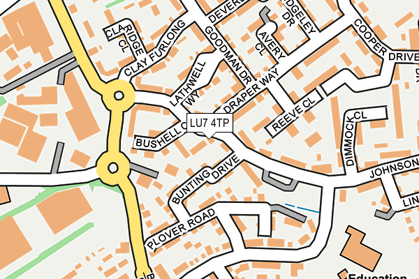 LU7 4TP map - OS OpenMap – Local (Ordnance Survey)