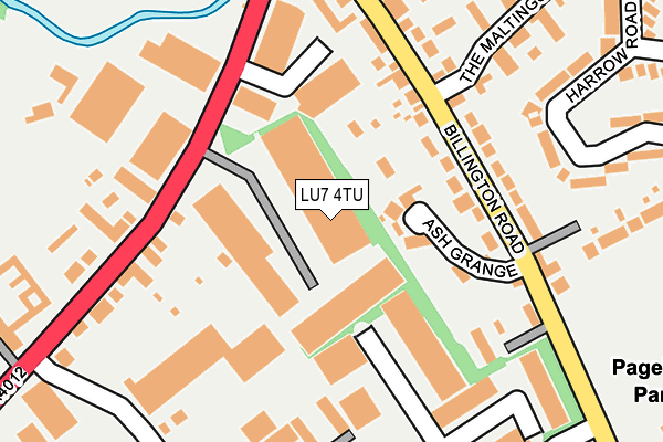 LU7 4TU map - OS OpenMap – Local (Ordnance Survey)