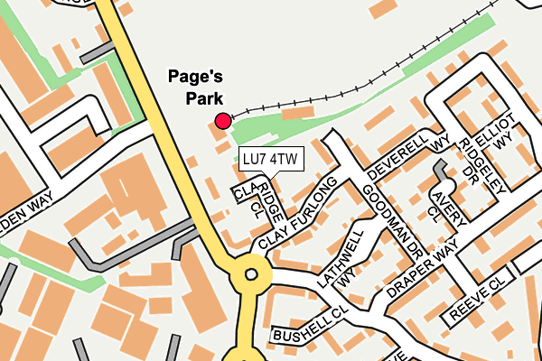 LU7 4TW map - OS OpenMap – Local (Ordnance Survey)