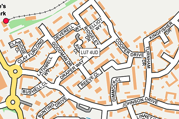 LU7 4UD map - OS OpenMap – Local (Ordnance Survey)