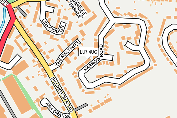 LU7 4UG map - OS OpenMap – Local (Ordnance Survey)