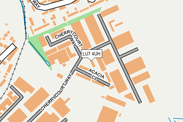 LU7 4UH map - OS OpenMap – Local (Ordnance Survey)