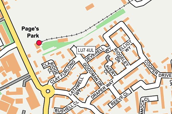 LU7 4UL map - OS OpenMap – Local (Ordnance Survey)