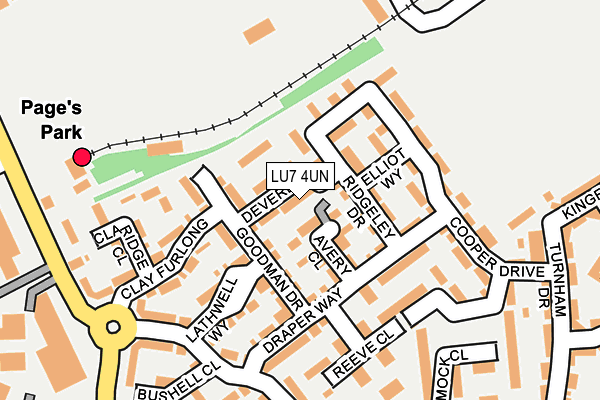 LU7 4UN map - OS OpenMap – Local (Ordnance Survey)