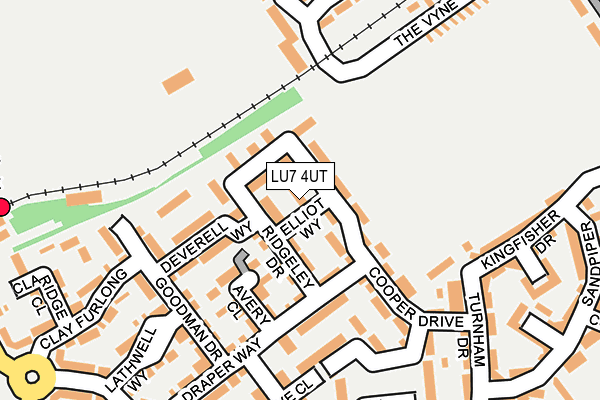 LU7 4UT map - OS OpenMap – Local (Ordnance Survey)