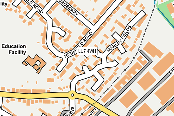LU7 4WH map - OS OpenMap – Local (Ordnance Survey)