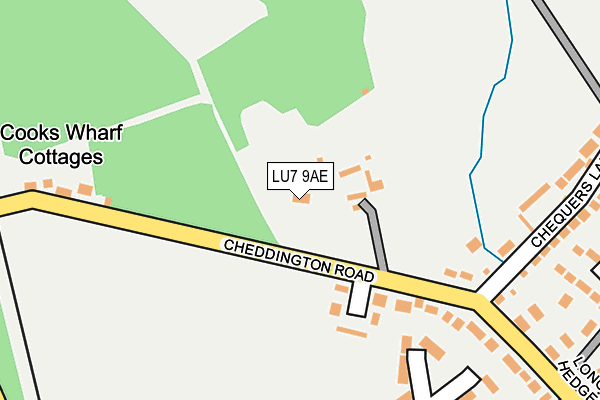 LU7 9AE map - OS OpenMap – Local (Ordnance Survey)