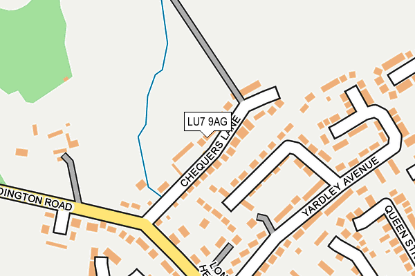 LU7 9AG map - OS OpenMap – Local (Ordnance Survey)