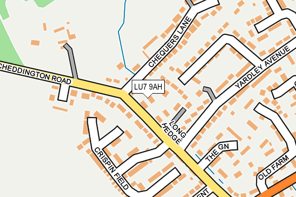 LU7 9AH map - OS OpenMap – Local (Ordnance Survey)