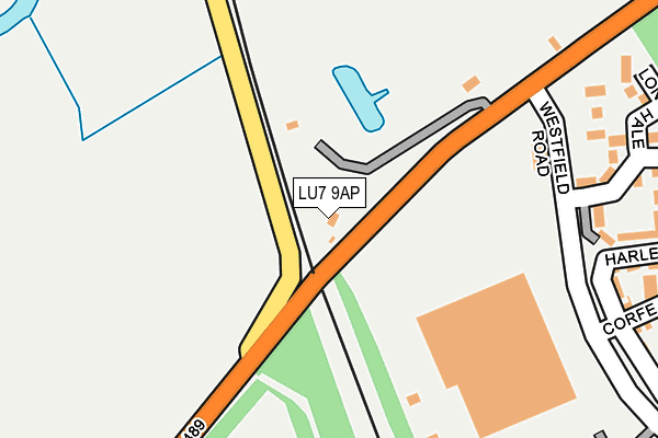 LU7 9AP map - OS OpenMap – Local (Ordnance Survey)